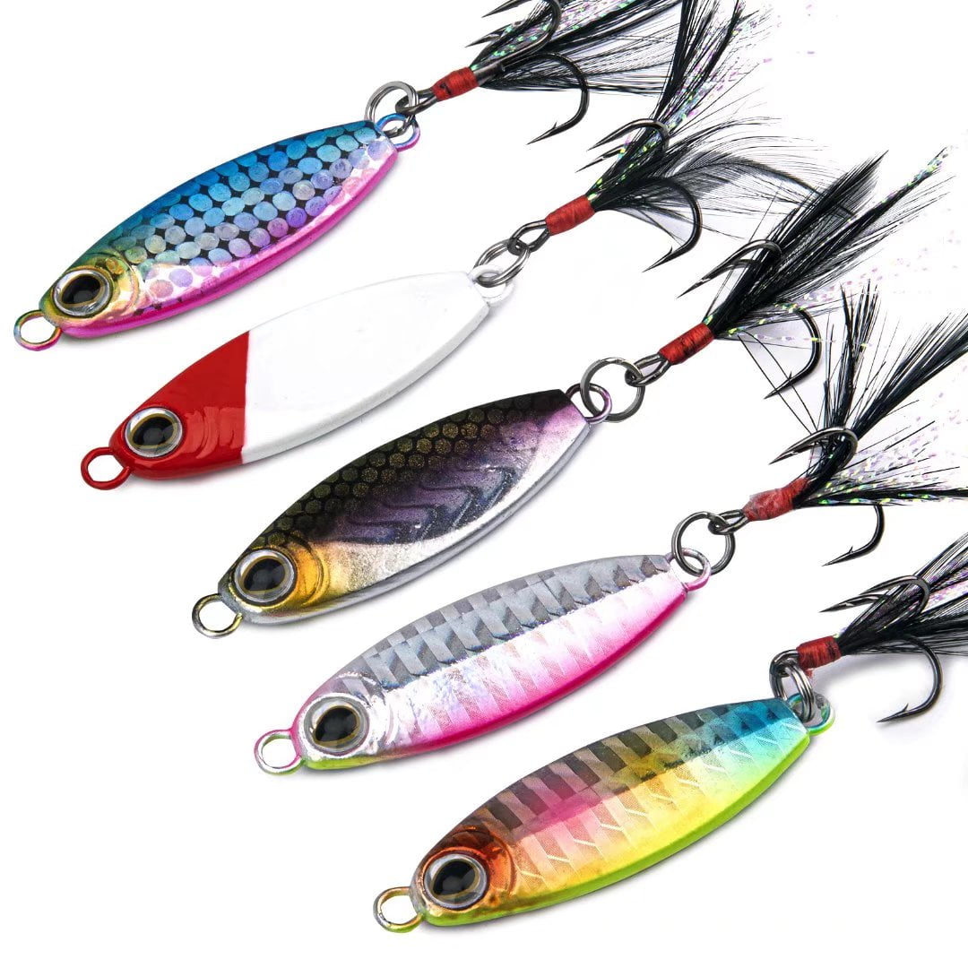 Saltwater Fishing Jigs 5pcs Metal Jig Spoon Lure India | Ubuy