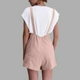 thumbnail image 5 of Viikei Womens Shorts Under $10 Women's Cotton Pocket Retractable Shoulder Strap Short Strap Jumpsuit, 5 of 6