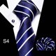 thumbnail image 5 of Corbata para hombre, traje formal, traje profesional a rayas, traje de verano, 5 of 6