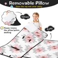 thumbnail image 3 of Pioneer Flower Floral Print Pattern Toddler Nap Mat for Teens Preschool Daycare, Teens Sleeping Mat Bag, Toddler Sleeping Bag with Pillow, 3 of 6