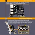 thumbnail image 3 of Ssu U3V04S+ 4 Puertos Usb 3.0 Tarjeta De Expansión Pcie Adaptador De Concentrador Usb Pci Express, 3 of 8