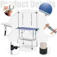 thumbnail image 5 of 36 Inch Professional Adjustable Pet Grooming Table Heavy Duty with Arm Noose & Mesh Tray for Dog Cat Shower Table Maximum Capacity Up to 265Lb, Blue, 5 of 6