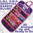 thumbnail image 3 of EasyView Travel Doll Toy Storage Organizer Case Purple and Pink Polyester Doll Accessories, 3 of 6