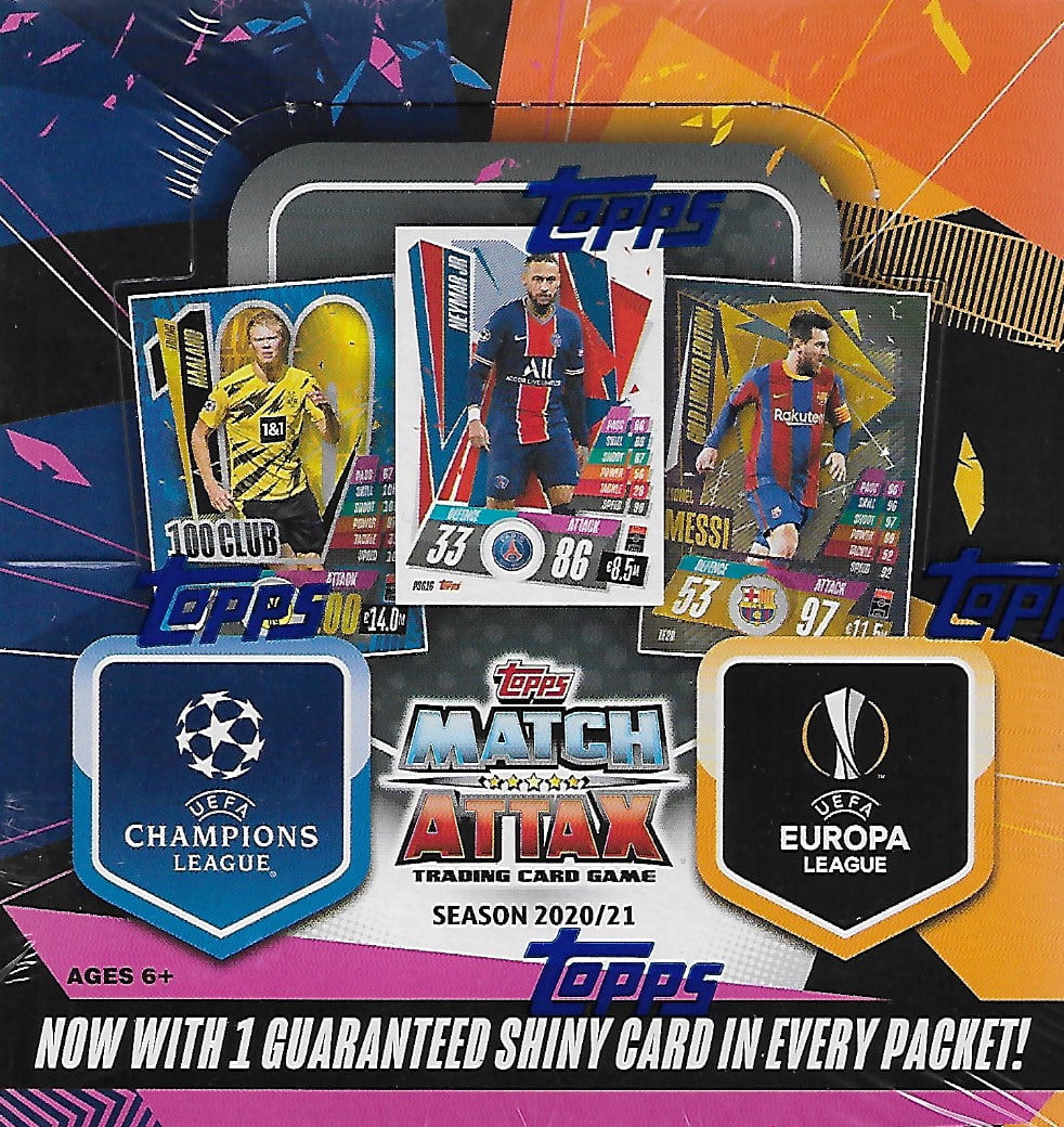 RRP £10 x 5 packs Match Attax Football Trading Cards 2020/21-15 Card Pack 
