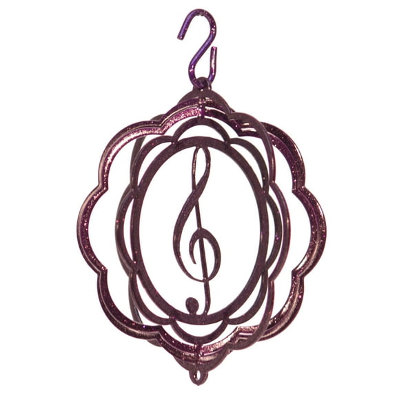 SWEN Products MUSIC NOTE TREBLE CLEF Tini Swirly Christmas Tree Ornament