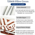 thumbnail image 2 of Decorative Throw Pillow Covers Set of 4 Orange Pillow Covers 20x20 inchThrow Pillow Cases Linen Pillow Case，Modern Farmhouse Outdoor Pillow Covers for Couch Sofa Living Room Bed Car, 2 of 6