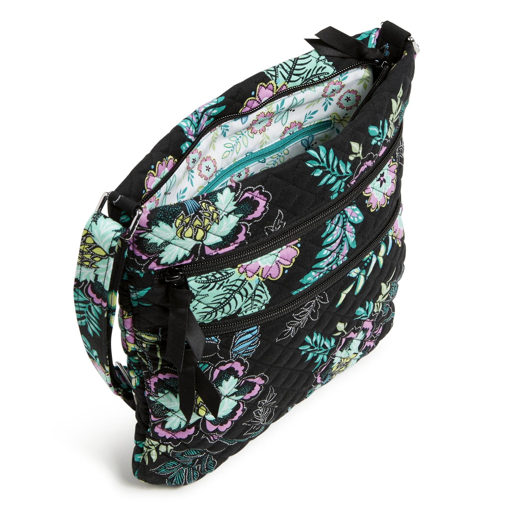Vera Bradley Women's Cotton Triple Zip Hipster Crossbody Bag