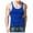 Blue, variant on Afdoent Mens Casual Tank Tops Men's Wear Slim Casual Sports Summer Matching Color Undershirt Vest Classic