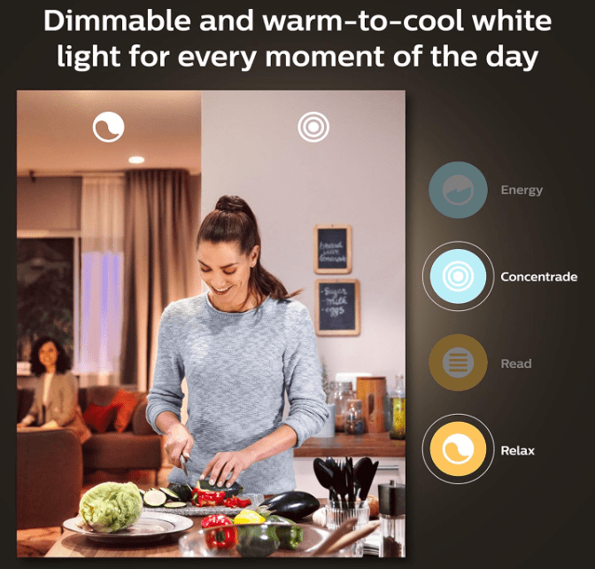 Philips Hue Smart LED A19 Bulb, White and Color Ambiance, E26 Base, 9.5W, Full Spectrum Light 1000K-20000K, 1100 Lumens, Dimmable, Works with Alexa, Google Assistant, and Apple Home, 2 Pack