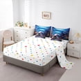 thumbnail image 5 of spefrowx Dreamy Sea Axolotl Twin Bedding for Kids, Vibrant Coral Jellyfish Shark Bedding Comforter Set, Polka Dot Reversible, 7pcs, 5 of 6