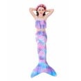 thumbnail image 6 of Mermaid Tails, Mermaid Tails For Swiming For Girls,4 PCS Girls Swimsuit Bathing Suits Bikini with Cover Up Birthday Gift for Girl 3-11 Years (Monofin not included.), 6 of 6