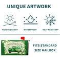 thumbnail image 4 of Happy St Patrick''s Day Mailbox Covers Magnetic Standard Size 25.5" X 21",Green Truck Love Clover Mailbox Wraps Post Letter Box Cover for Holiday Garden Yard Decor, 4 of 6