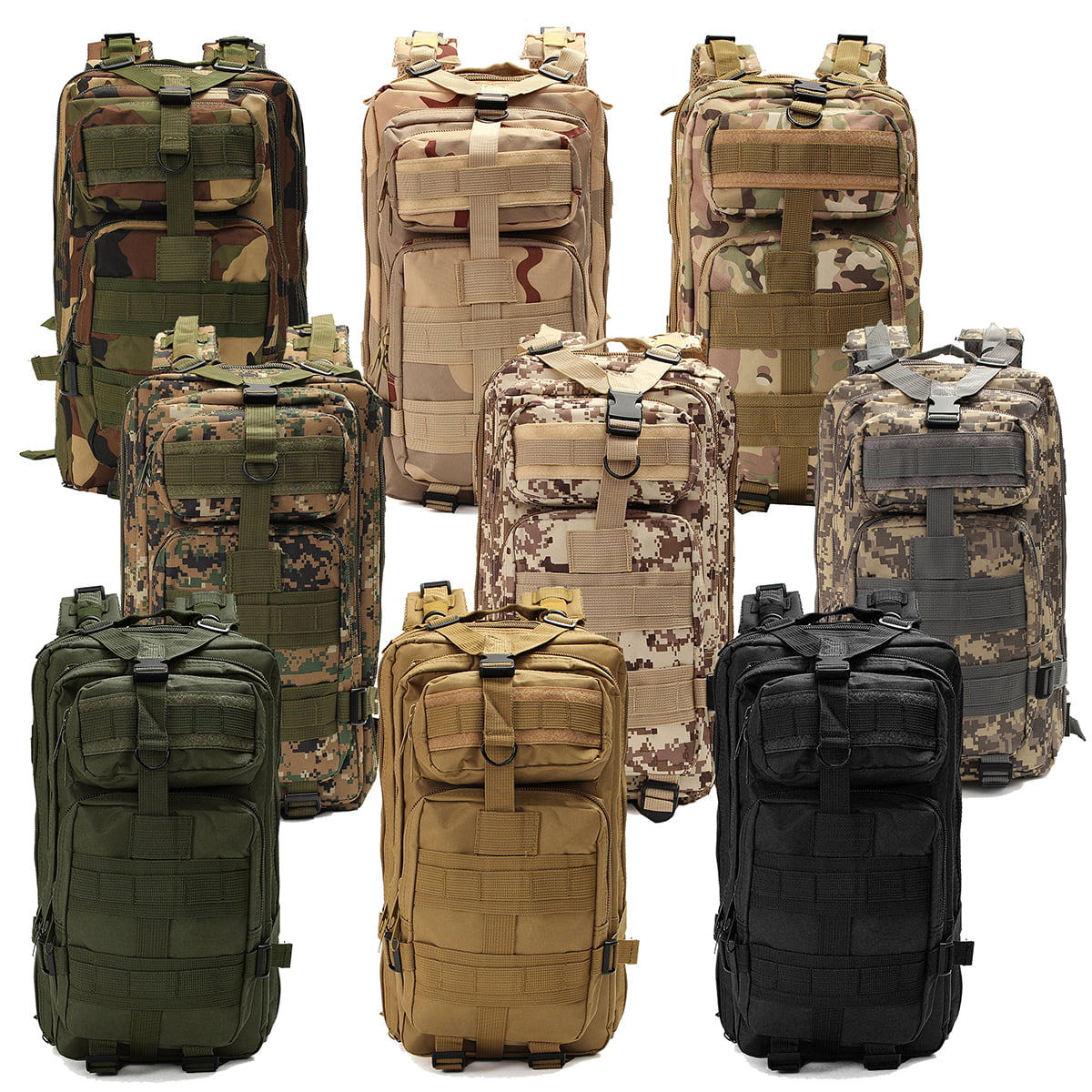 OLEADER Tactical Backpack Military Army Backpack for Hunting/Hiking/Traveling/Outdoor Middle size 30L 