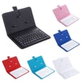 thumbnail image 3 of SUSUchens Portable Wireless Bluetooth-compatible Keyboard with Faux Leather Case for iPhone Phone, 3 of 13