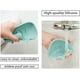 thumbnail image 4 of Rawiri Jabonera con bandeja de drenaje, soporte de silicona para ducha/baño/fregadero, mantiene las barras de jabón limpias en seco, paquete de 2 (gris), 4 of 7