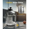 thumbnail image 2 of 1 Gallon Water Bottle with Handle, Large Gallon Water Jug with Strap, Big Sports Bottle for Gym,128 oz, BPA Free, 2 of 6