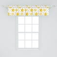 thumbnail image 2 of Ambesonne Lemon Window Valance, Summer Citrus Fruit Polka Dot, 54" X 12", Mustard Charcoal Grey, 2 of 3