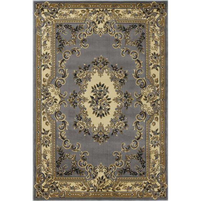 HomeRoots 353283 2 Pi 3 Po x 3 Pi 3 Po Tapis Bleu Ardoise en Polypropylène