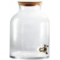 thumbnail image 3 of Beverage Dispenser Cold Drink Dispenser w/ 2.7 Gallon Capacity Glass Jug, Cork Lid & Leak-Proof Acrylic Spigot, Great for Parties, Weddings & More, 3 of 3