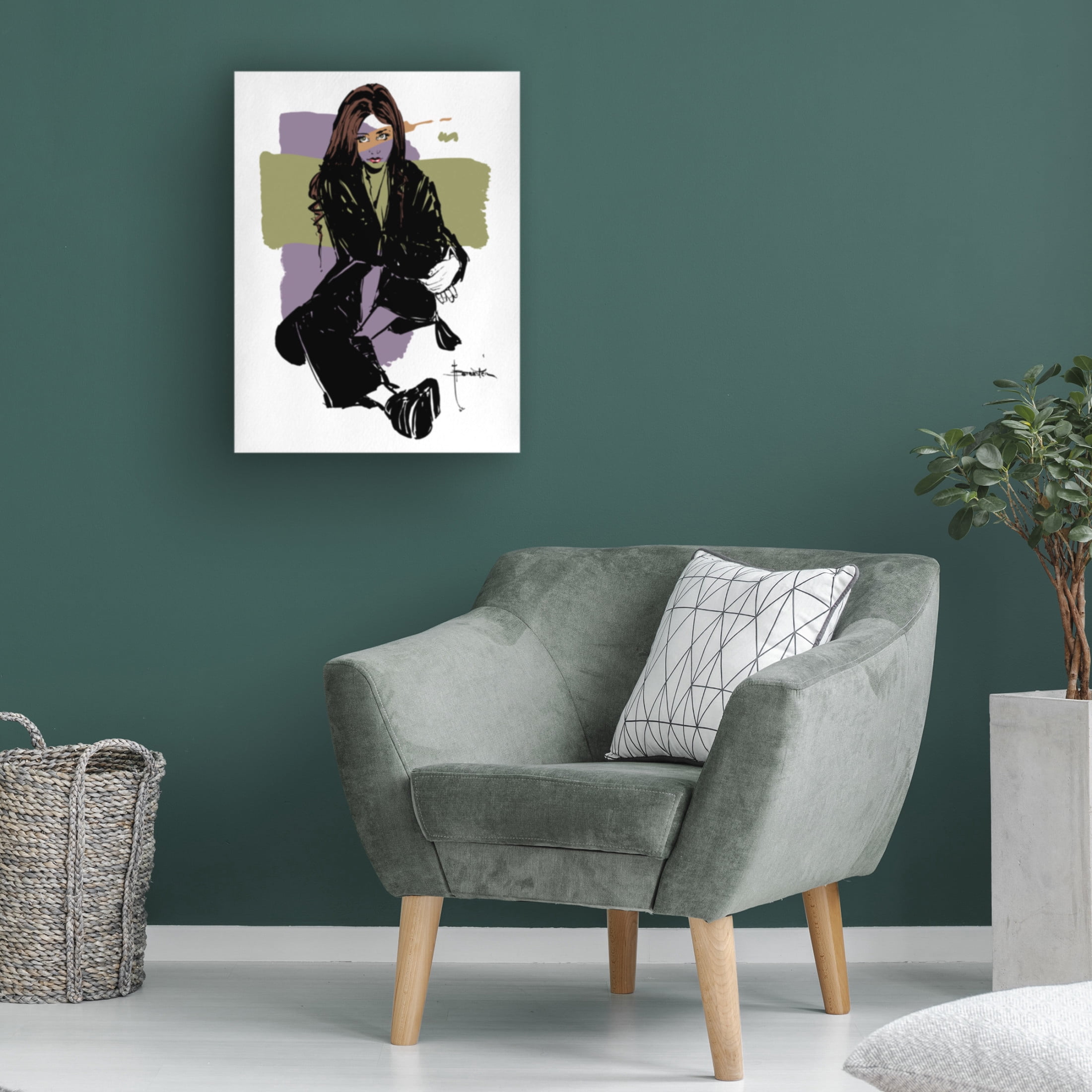 Canvas Wall Art - TMBorenstein 'Innocent' Wall Art for Living Room, Bedroom, or Office Décor by Trademark Fine Art - 14 x 19 Inches