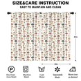 thumbnail image 2 of Blackout Kids Curtains,Mushroom and Flower White Pattern Children's Insulated Curtains Set Of 2,Bedroom Essentials,Toddler Room Decor 52"x84", 2 of 5