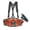 Orange, variant on Men Women Hiking Waist Pack with Bottle Holders & Shoulder Straps Sport Storage Bag Hiking Fanny Pack for Camping Cycling Climbing (Black)