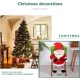 thumbnail image 5 of Decoraciones de Navidad, fundas para sillas de comedor de Navidad, fundas para respaldo de sillas de cocina, adecuadas para decoración festiva de Navidad, adornos de Navidad, decoración de fiesta de, 5 of 5