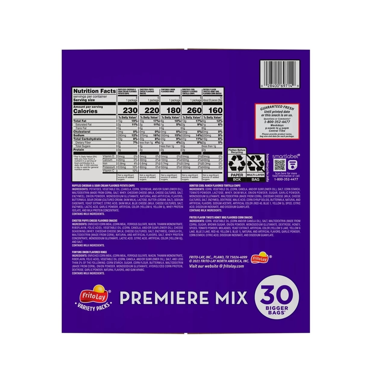 Frito-Lay Premiere Mix (30 Count)