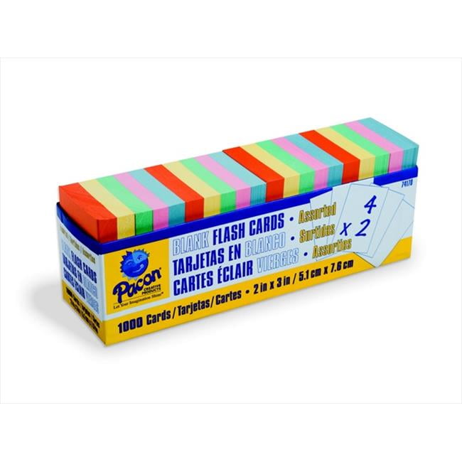 Pacon 006489 School Specialty Blank Flash Cards, Small Size, Pack Of