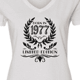thumbnail image 4 of Inktastic Born in 1977 Limited Edition Women's V-Neck T-Shirt, 4 of 5