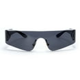 thumbnail image 2 of T-HOTLYST Cool Futuristic Wrap Around Sunglasses for Men and Women Fashionable Cyber Punk Styles Eyeglasses with UV400 Protections, 2 of 15