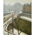 thumbnail image 2 of Albert Marquet 15x18 Black Ornate Wood Framed Double Matted Museum Art Print Titled - Paris, Pont Neuf, End of the Snow (1947), 2 of 5