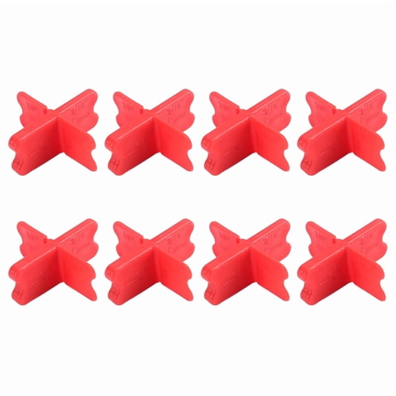 Deck Spacers Set – 8 Pcs in 4 Thicknesses: 1/16 in, 1/8 in, 3/16 in, 1/4 in; Plastic Deck Board Jig Spacers