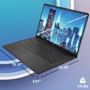 HP Laptop, HP 17.3 HD+ Business Laptop, Intel Core i7-1255U, 16GB RAM, 512GB PCIe SSD, Wi-Fi 6, Fast Charge, HP True Vision Windows 13