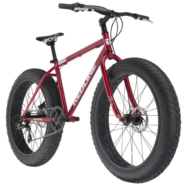 Redline Bikes Grizz Fat Bike, 18"/MD Frame, Red