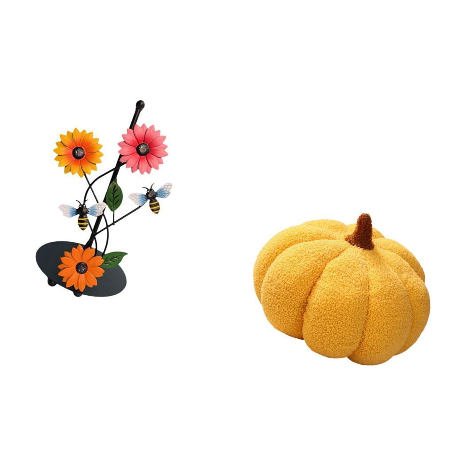 Fiocias Toilet Paper Holder with Paper Towel Holder Countertop Halloween Pumpkin Toy Soft Iron And Material Removable Stable Construction S