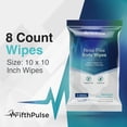 thumbnail image 5 of FifthPulse Large Adult Bathing Wipes - Disposable Body Cleansing Wipes for Men, Women & Elderly - No Rinse Shower Bath Wipes - 5-Pack / 8 Count (40 Wipes Total), 5 of 5
