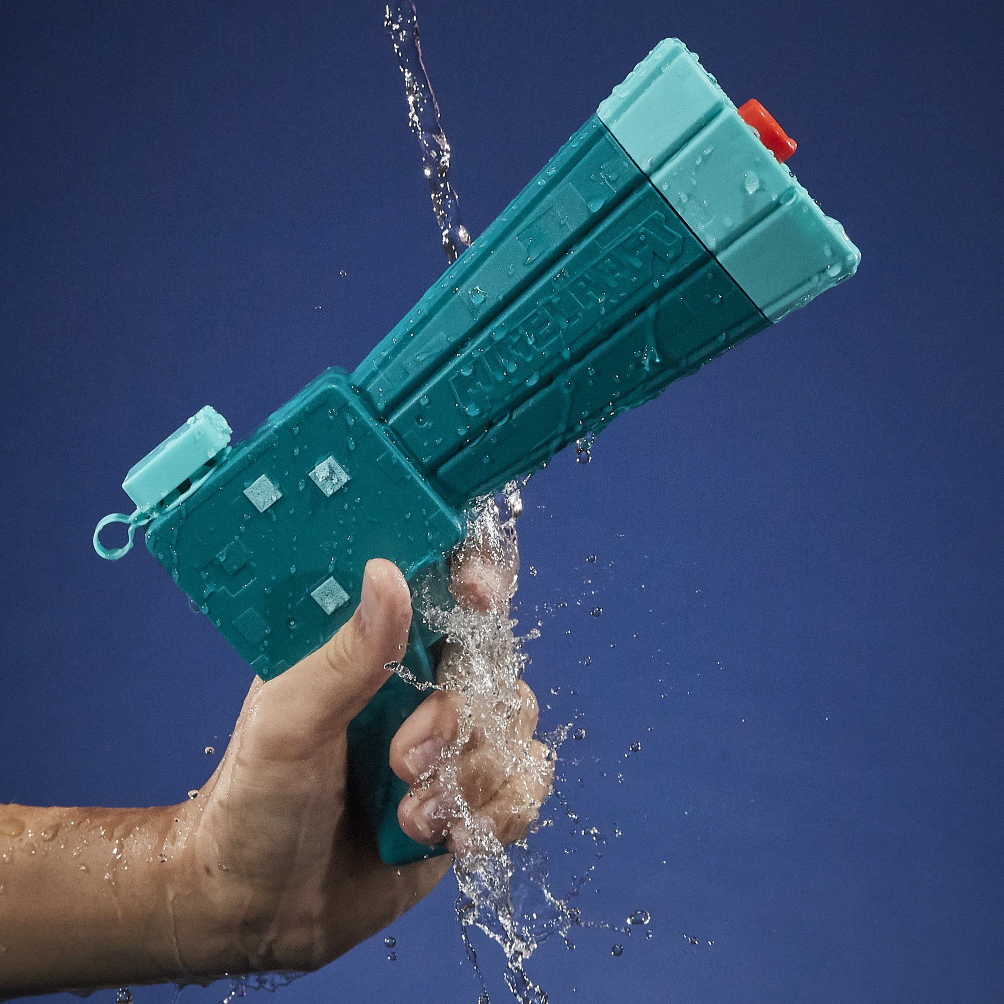 (2 pack) Nerf Super Soaker Minecraft Glow Squid Water Blaster, Minecraft Dungeons Squid Mob Design