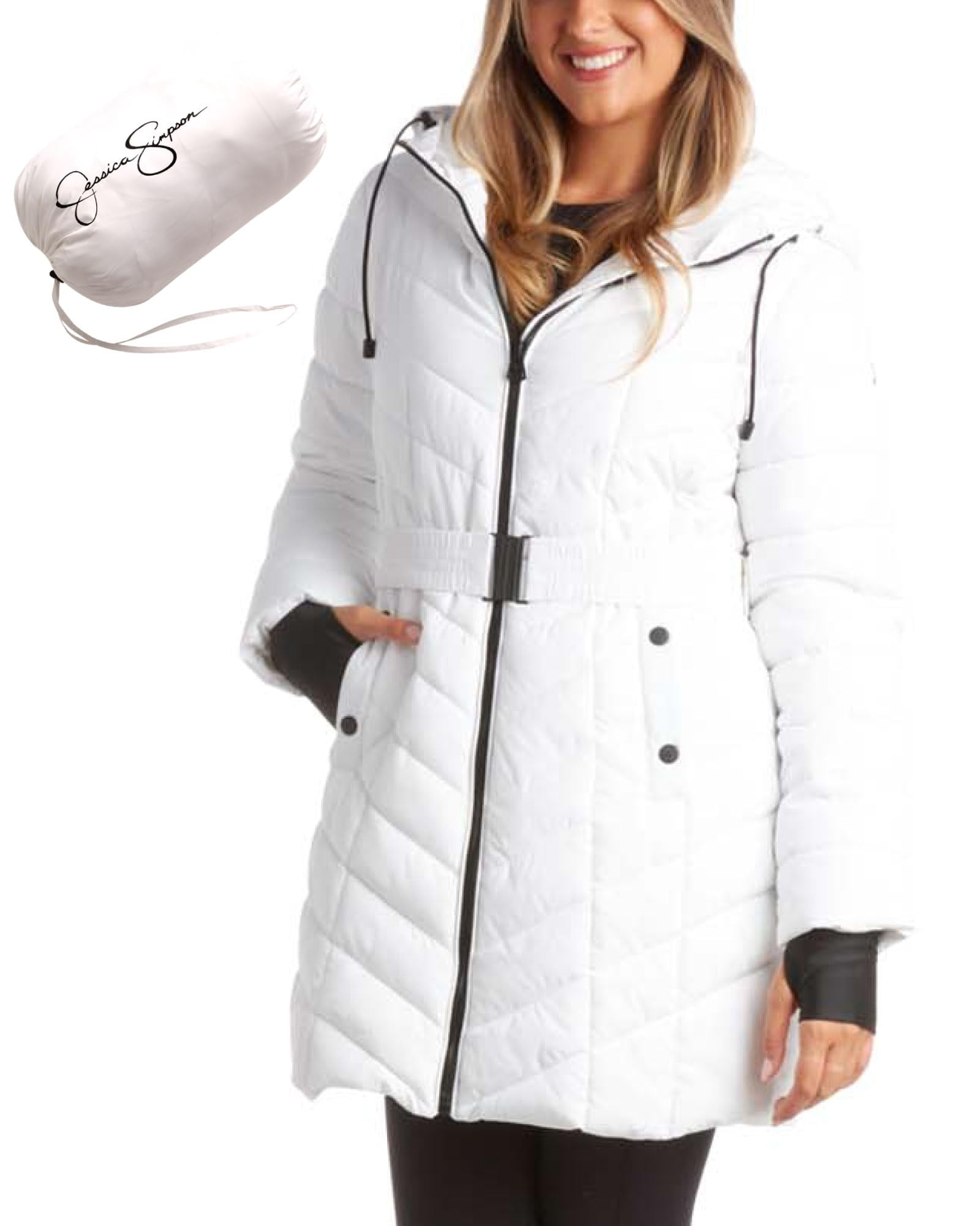 Jessica simpson shop white coat