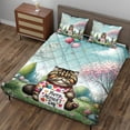 thumbnail image 3 of Happy Mother's Day Best Persian Mom Ever Quilt Bedding Set Cat Lover Kitten Owner Gifts 1 Blanket Bed Cover 2 Pillowcases - 03002, 3 of 5