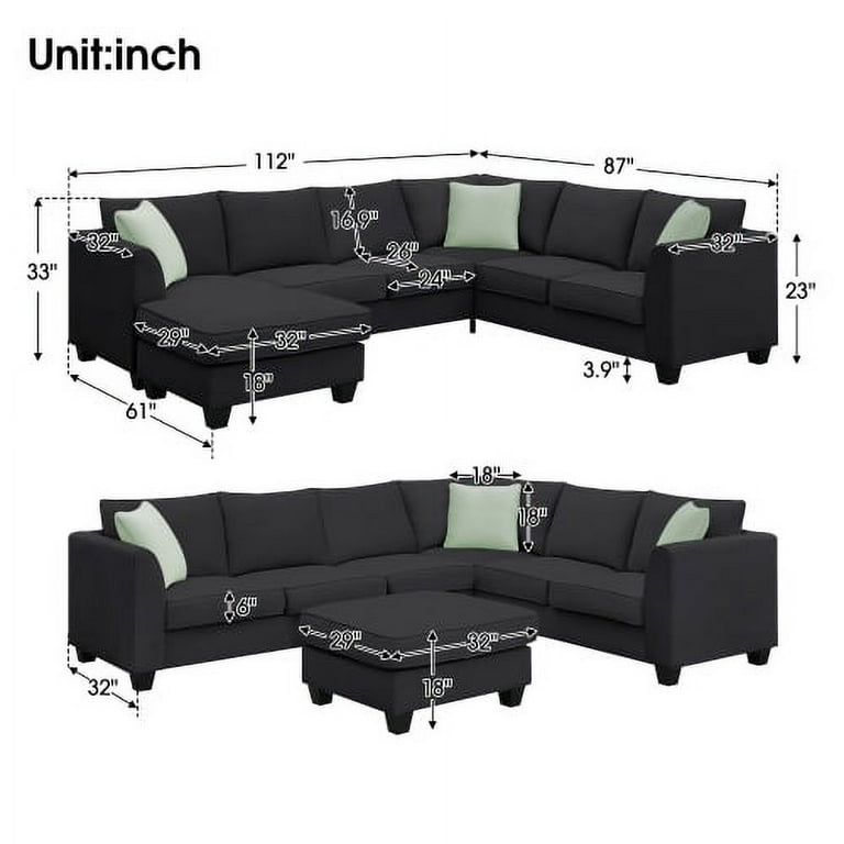 Think 30 Convertible Sectional Sofa
