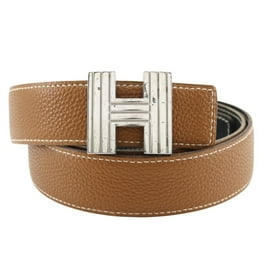 小物 MCM Mens Claus Cognac Leather Belt Cut to Size Claus M Reversible Belt 1.75” in Visetos Black