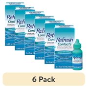 (6 pack) Refresh Contacts, Eye Drops, Contact Lens Comfort,Blue 0.4 Fl Oz Sterile