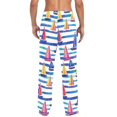 thumbnail image 4 of FORMRS Mens Pajama Pants with Pockets Sleepwear Lounge Bottoms Sizes S-2XL, Blue Hand Drawn Sailboats, 4 of 7