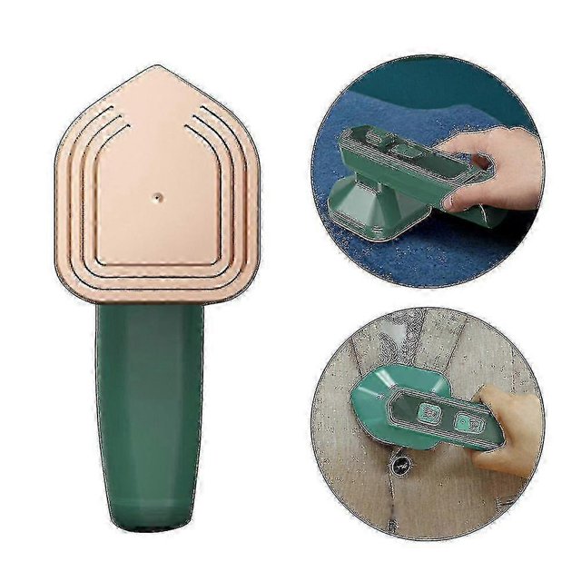 Handheld Portable Mini Steam Iron for Travel & Clothes Green Garment Steamer
