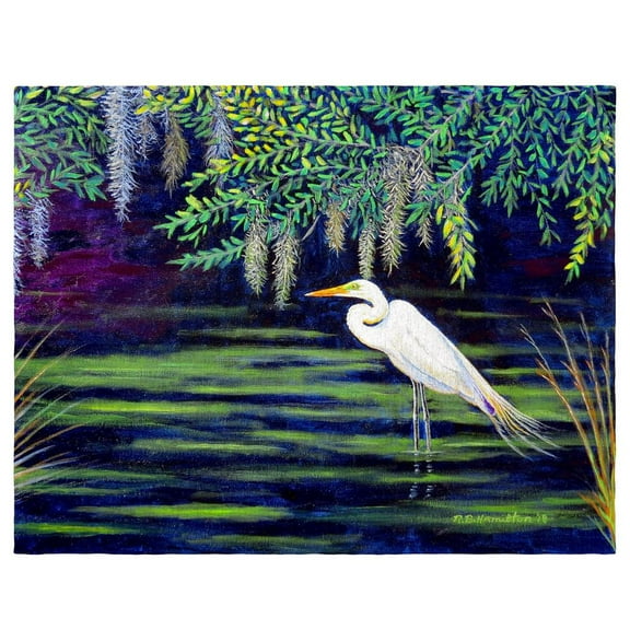 Betsy Drake Interiors Egret Lagoon Place Mat Set of 4