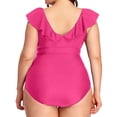 thumbnail image 3 of Womens One Piece Swimsuits Tummy Control Swim Dress Modest Swim Skirt Bathing Suit Mesh Swimwear 2025, 3 of 6