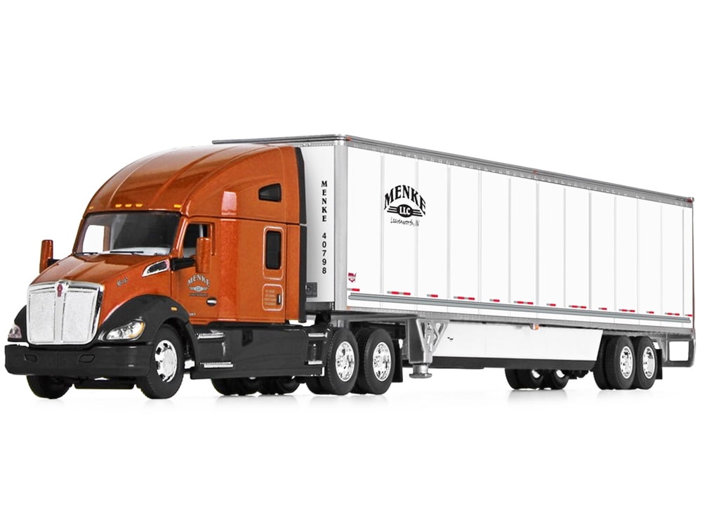 Toys & Hobbies 1/64 DCP Kenworth T680 High Roof w/Tautliner Spread Axle