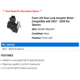 thumbnail image 2 of Front Left Door Lock Actuator Motor - Compatible with 2007 - 2009 Kia Spectra 2008, 2 of 2