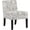 White, variant on YRLLENSDAN Upholstered Dining Chairs， Armless Accent Chair Grey Accent Chair Fabric Dining Chair with Solid Wood Legs Chair for Kitchen Dining Room